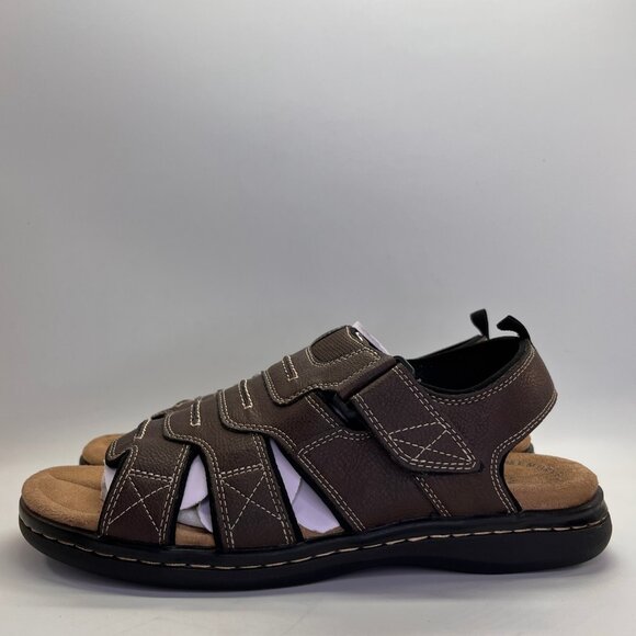 Dockers Shorewood Sandals Mens Size 10M Brown Fisherman Comfort Casual Shoes - Picture 4 of 12